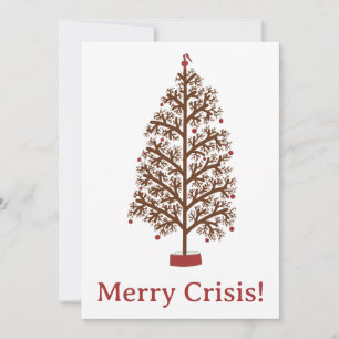 Árbol de navidad prefabricado por la crisis de los