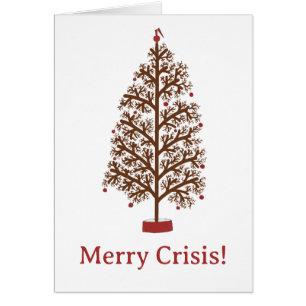 Árbol de navidad prefabricado por la crisis de los