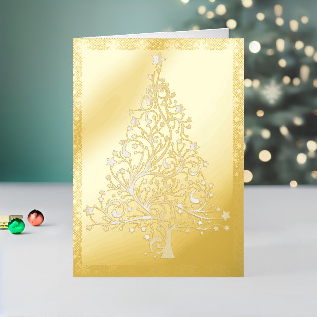 Árbol de Navidad Premium 5 x 7 Oro (Vacaciones in situ 2)
