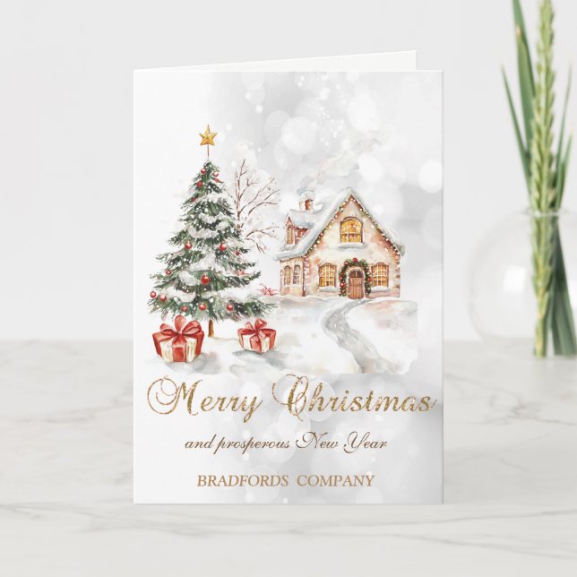 Árbol de Navidad presenta House Bokeh Company (Anverso)