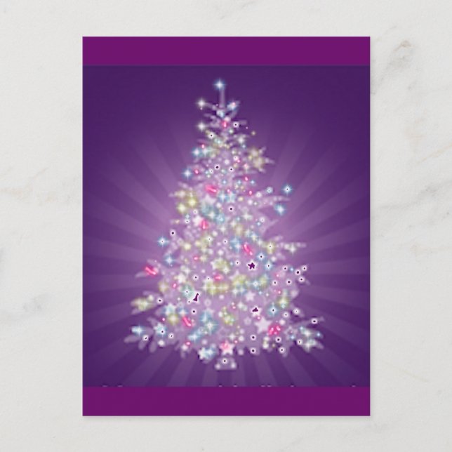 Árbol de Navidad púrpura (Anverso)
