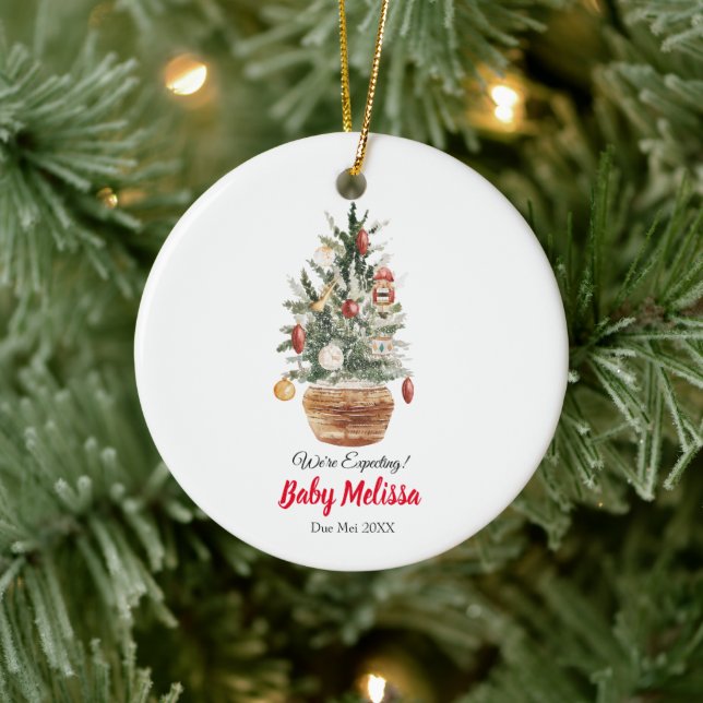 Árbol de Navidad que esperamos ornamento de padres (Árbol)