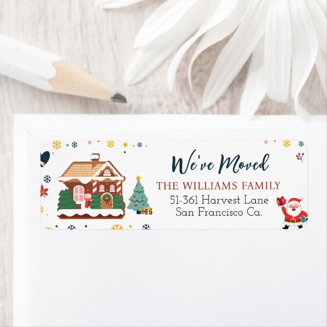 Árbol de Navidad que hemos movido etiqueta de vaca (In situ)