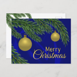 árbol de navidad realista con decoración dorada