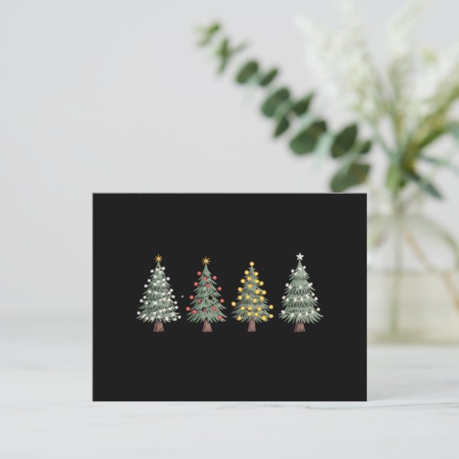 Árbol de Navidad Regalo de Vacaciones Invierno  (Anverso de pie)