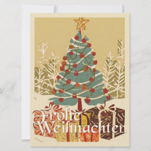 Árbol de Navidad regalos estilo retro Feliz Navida
