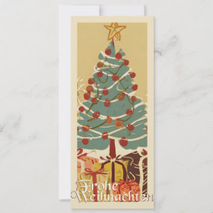 Árbol de Navidad regalos estilo retro Feliz Navida