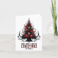 Árbol de Navidad Retorcido Oscuro y Siniestro Crán