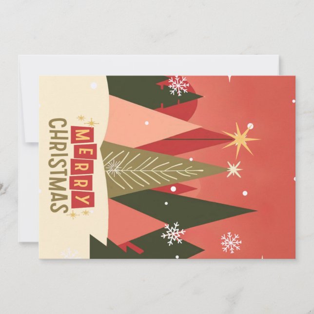 Árbol de Navidad Retro/Vintage (Anverso)