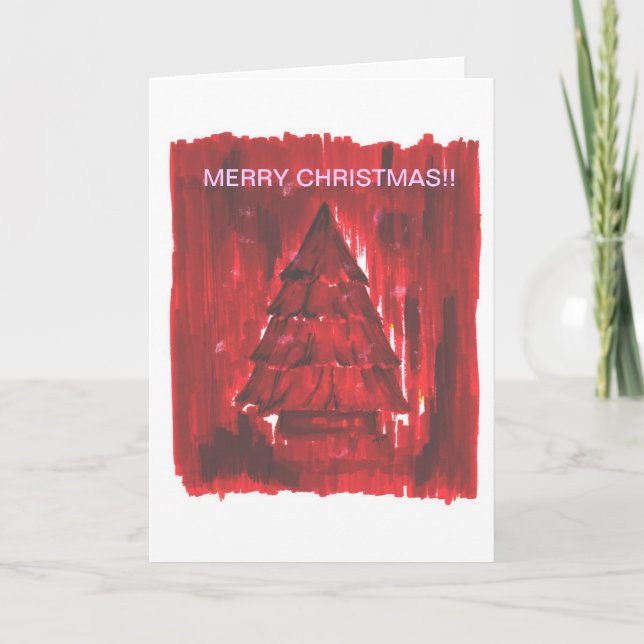 Árbol de navidad rojo (Anverso)