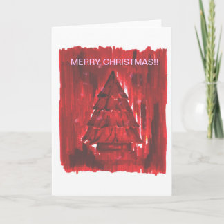 Árbol de navidad rojo