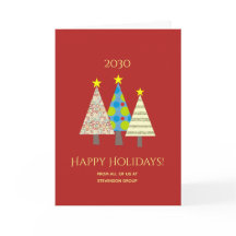 Árbol de navidad rojo del modelo del arte pop