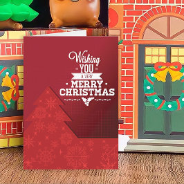 Árbol de Navidad Rojo Moderno