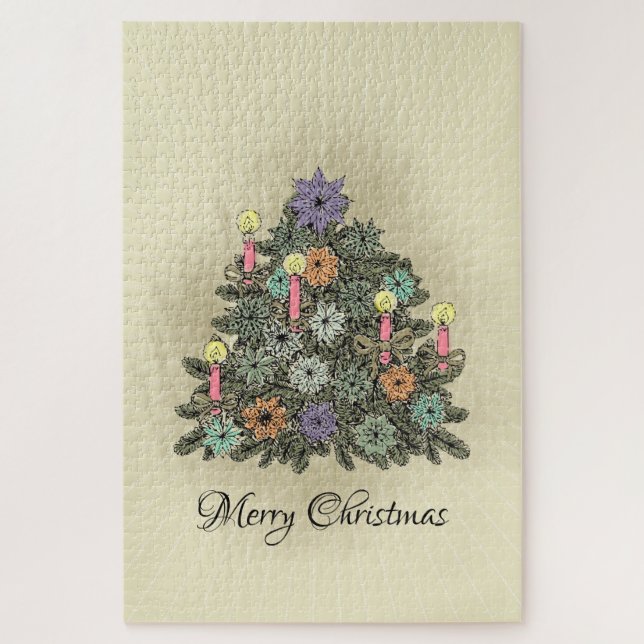 Árbol de Navidad - Rompecabezas (Vertical)