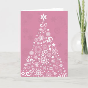 árbol de navidad rosa
