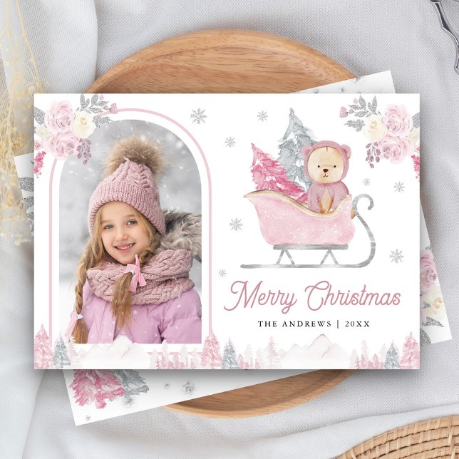 Árbol de Navidad Rosa Cute Teddy Arch Foto (Subido por el creador)