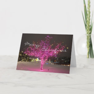 Árbol de navidad rosado