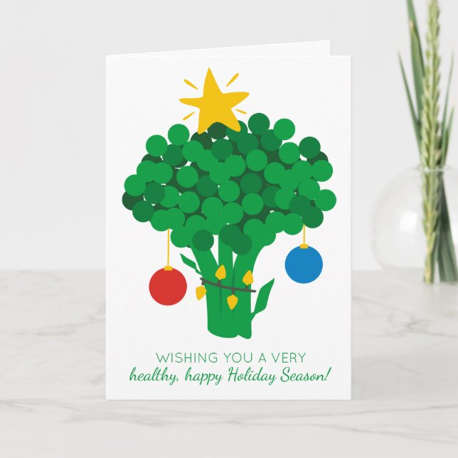 Árbol de navidad sano vegetal de la comida del (Anverso)