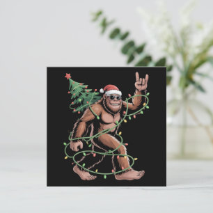 Árbol de Navidad Santa Bigfoot Luces de Navidad Sa