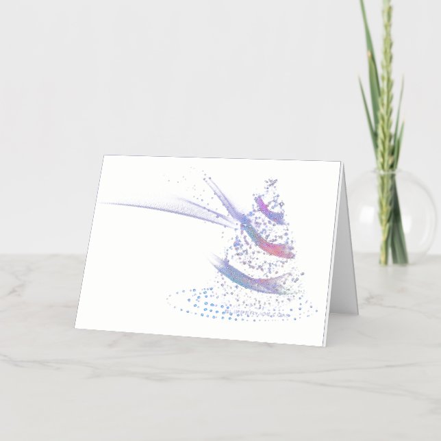 Árbol de Navidad SlipperyJoe digital rojo translúc (Anverso)