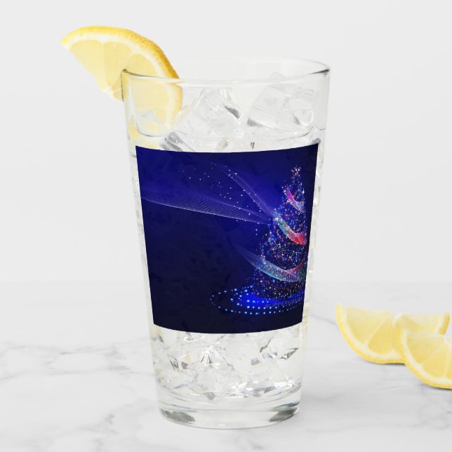 Árbol de Navidad SlipperyJoe digital rojo translúc (Anverso (hielo))