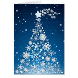 Árbol de Navidad, tarjeta