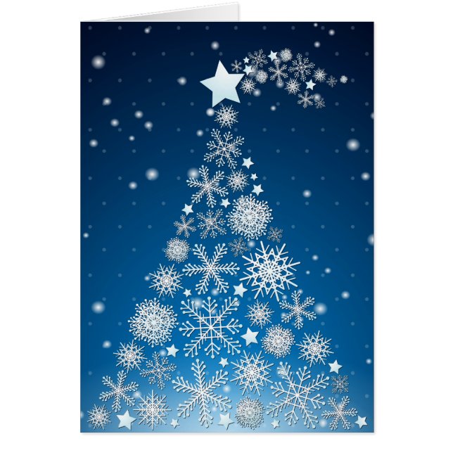 Árbol de Navidad, tarjeta (Frente)