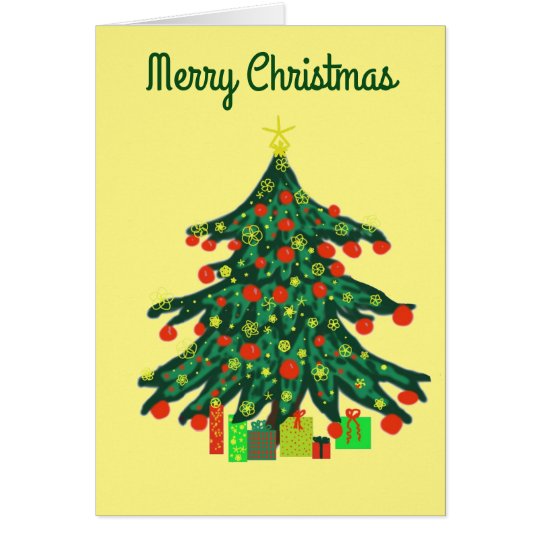 Árbol de navidad tarjeta de felicitación