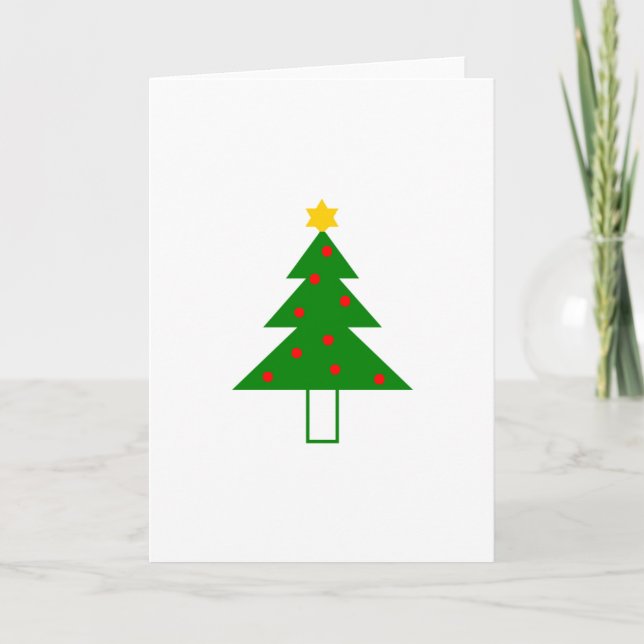 “árbol de navidad” tarjeta de navidad (Anverso)