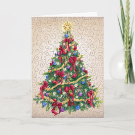 Árbol de Navidad - Tarjeta de saludo