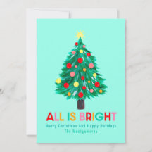 Árbol de Navidad "Todo es brillante" Personalizado