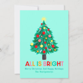 Árbol de Navidad "Todo es brillante" Personalizado