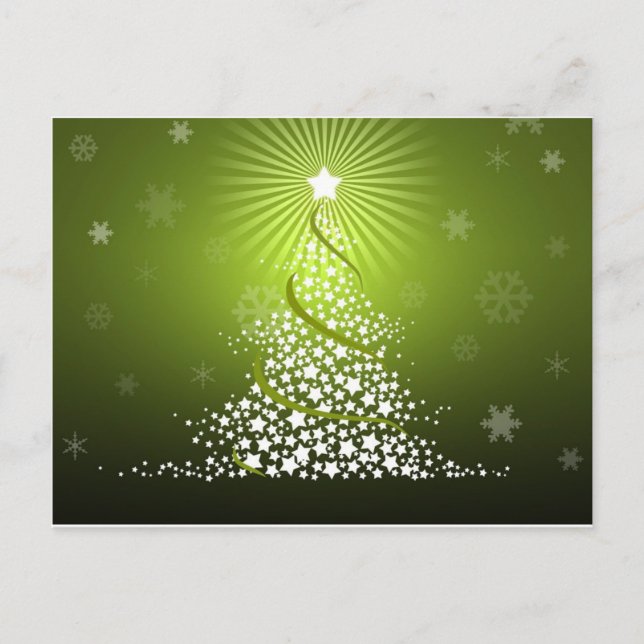 Árbol de navidad verde del vector (Anverso)