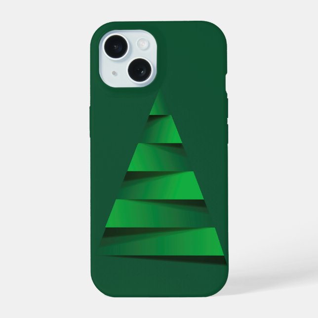 Árbol de Navidad verde festivo (Reverso )