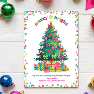 Árbol de Navidad Vibrante Arcoíris Alegre y Brilla