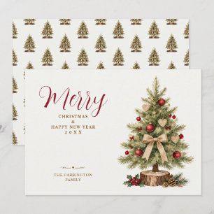 Árbol de Navidad Victoriano Rústico Elegante TMF26
