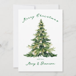 Árbol de Navidad vintage a rayas rojas y verdes si