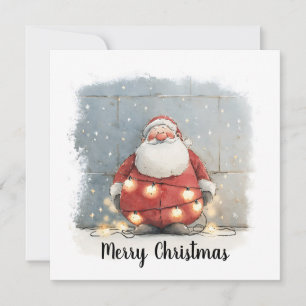 Árbol de Navidad Vintage Retro Simple Santa Claus