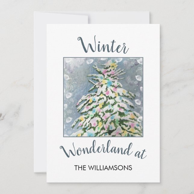 Árbol de Navidad Winter Wonderland (Anverso)