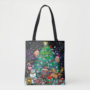 Árbol de Navidad y Bolsa de Tomas de Trimmings