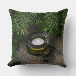 Árbol de Navidad y Cojín decorativo de Velas