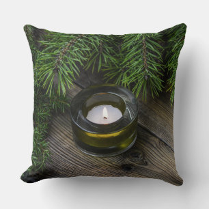 Árbol de Navidad y Cojín decorativo de Velas