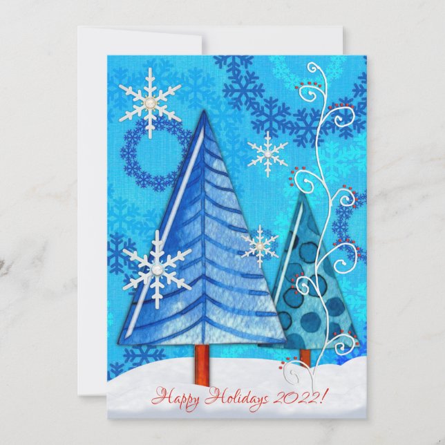 Árbol de Navidad y copo de nieve galvanizado (Anverso)