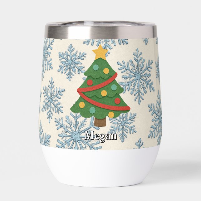 Árbol de Navidad y Copo de Nieve Susurro de Invier (Trasero)