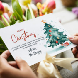 Árbol de Navidad y presenta Feliz Navidad