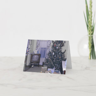 Árbol de Navidad y regalos de época