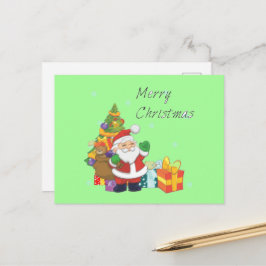 Árbol de Navidad y verde navidad de Santa Feliz