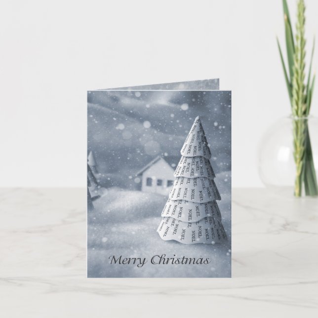 Árbol de nodos de tarjeta de navidades (Anverso)