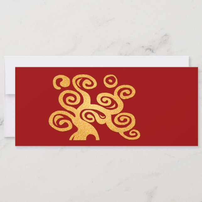 Árbol de novela de arte dorado (Anverso)