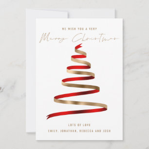Árbol de oro rojo 2024 Calendario Feliz Navidad